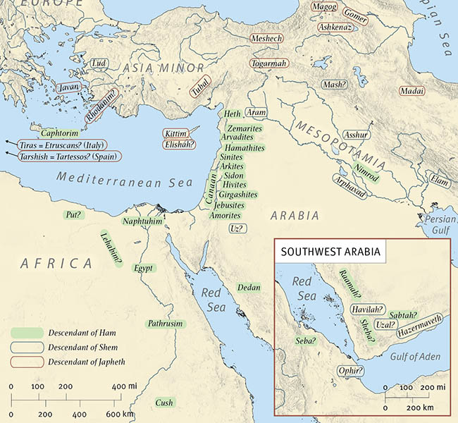 Table of Nations - ESV Global Study Bible Image