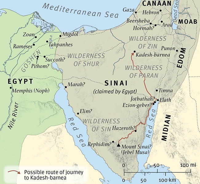 Journeys in the Wilderness - ESV Global Study Bible Image