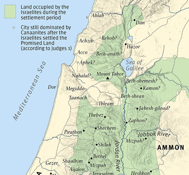 The Setting of Judges - ESV Global Study Bible Image