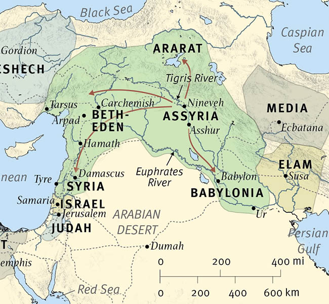 The Resurgence of Assyrian Influence - ESV Global Study Bible Image