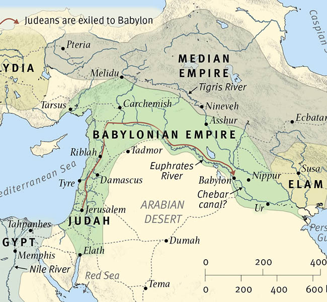 The Near East at the Time of Ezekiel - ESV Global Study Bible Image