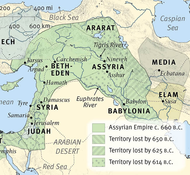 The Near East at the Time of Nahum - ESV Global Study Bible Image