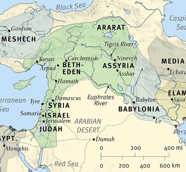 The Near East at the Time of Habakkuk - ESV Global Study Bible Image