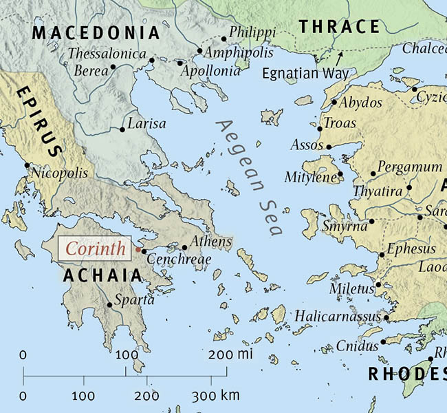 The Setting of 1 Corinthians - ESV Global Study Bible Image