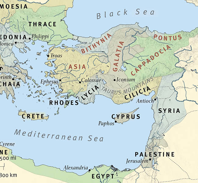 The Setting of 1 Peter - ESV Global Study Bible Image