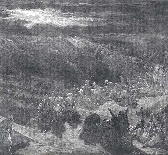 Giving the Law upon Mount Sinai - Exodus Image