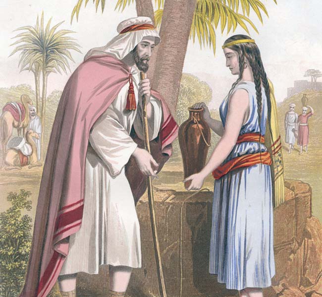 Abraham's Servant and Rebekah - Genesis Image