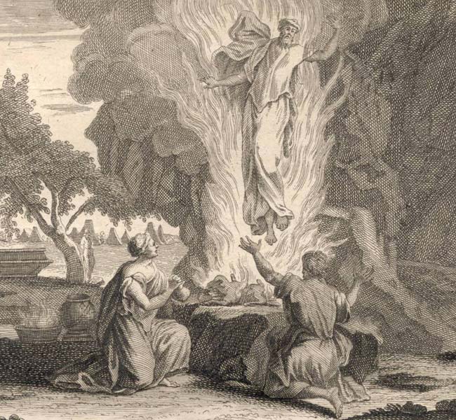 The Angel of the Lord Appears to Manoah and His Wife - Judges Image