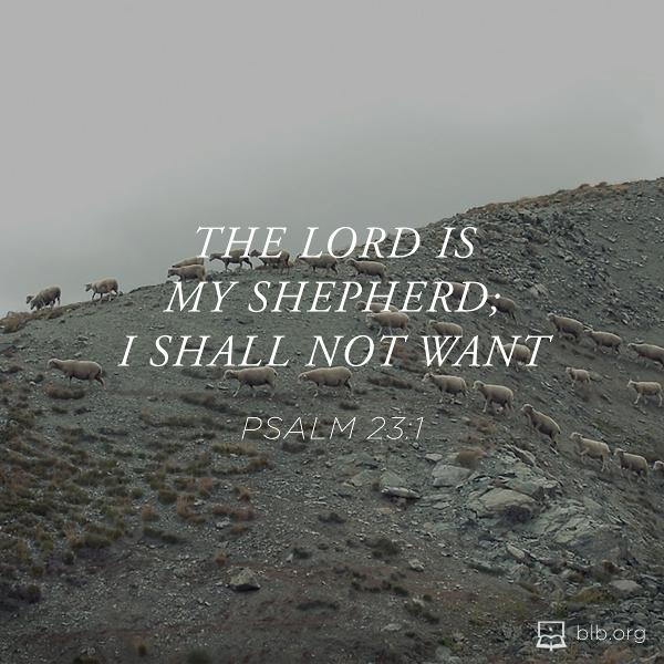 Psalm 23:1 (NKJV) - Scripture Image