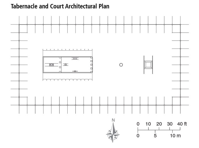 The Tabernacle And Court Architectural Plan
