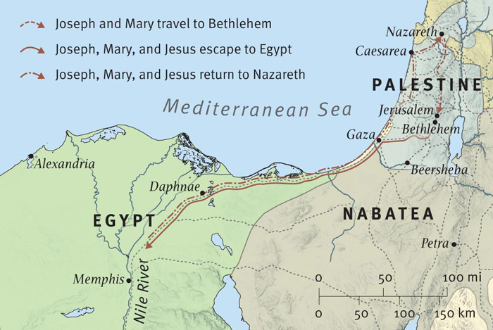 Jesus' Birth and Flight to Egypt