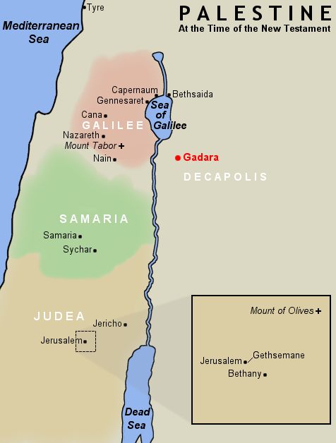 Map of Gadara - Study Resources